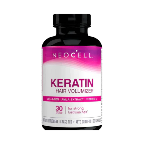 Neocell Keratin Hair Volumizer – 60 Capsules for Thicker, Fuller Hair