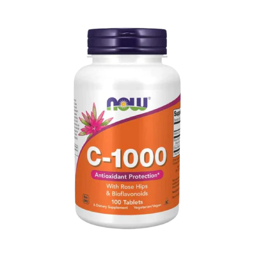 Now Vitamin C 1000mg – 100 Tablets for Immune System Support