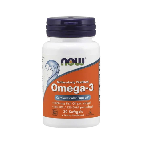 Now Omega 3 Soft Gels – 30 Softgels for Heart Health and Brain Function