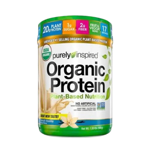 Purely Inspired Organic Protein, Plant-Based Nutrition in French Vanilla Flavor – 1.5lbs