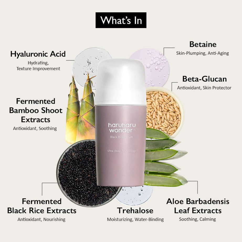 Haruharu Wonder Black Rice Serum for ultimate skin hydration and repair