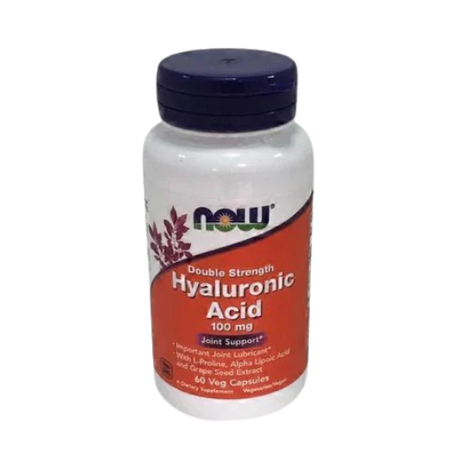 Now Hyaluronic Acid 60 Veg Caps for Skin Hydration and Joint Health