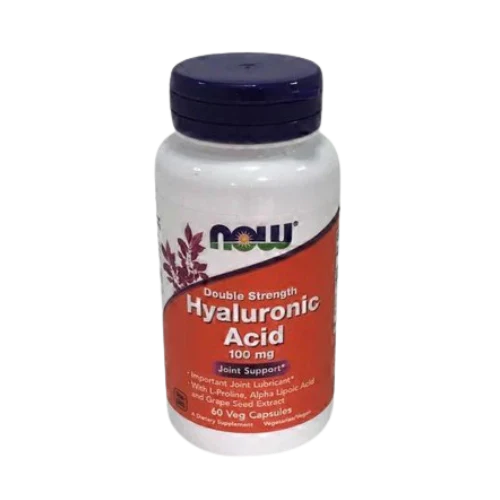 Now Hyaluronic Acid 60 Veg Caps for Skin Hydration and Joint Health