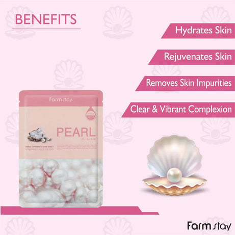 Farm Stay Visible Difference Face Mask Sheet - Pearl