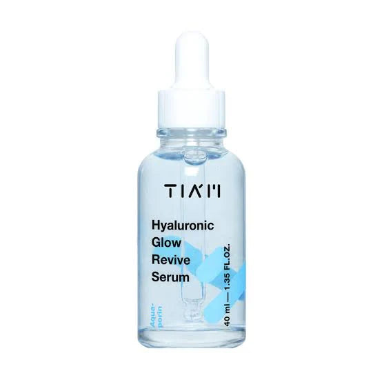"Tiam hyaluronic serum, glow serum, hydrating serum, radiant skin, moisturizing serum, anti-aging serum"
