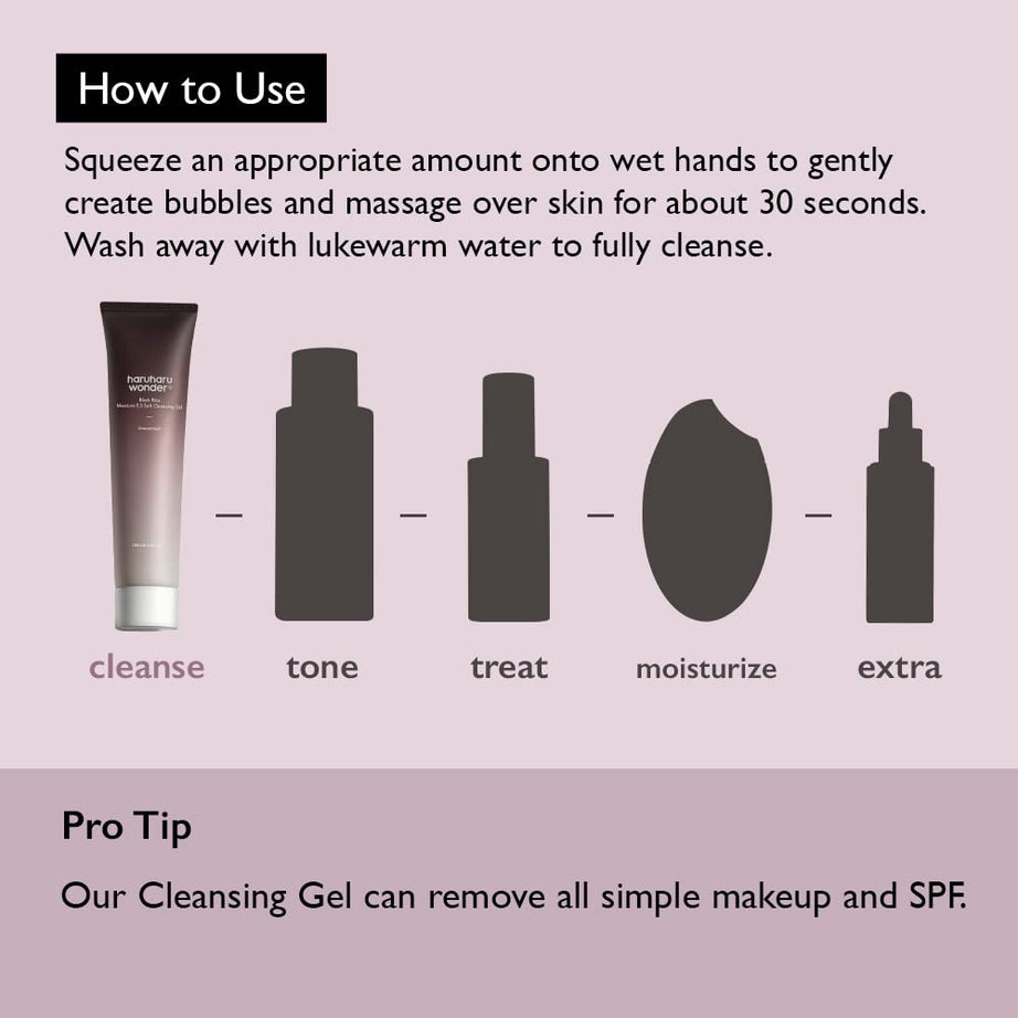 Haruharu - Wonder Black Rice Moisture 5.5 Soft Cleansing Gel (Unscented)