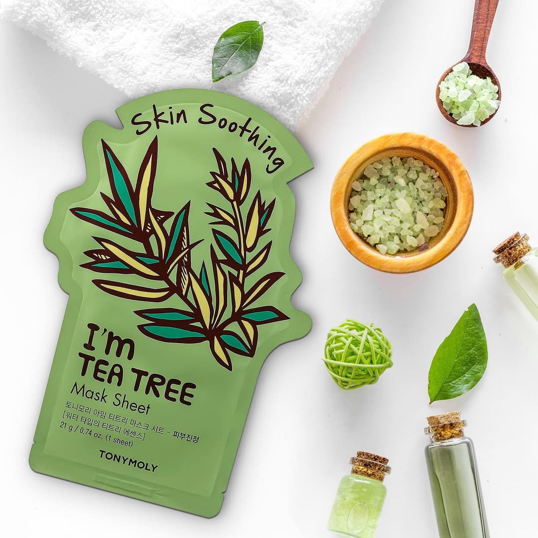 TONYMOLY I'm Tea Tree Sheet Mask for acne and skin soothing