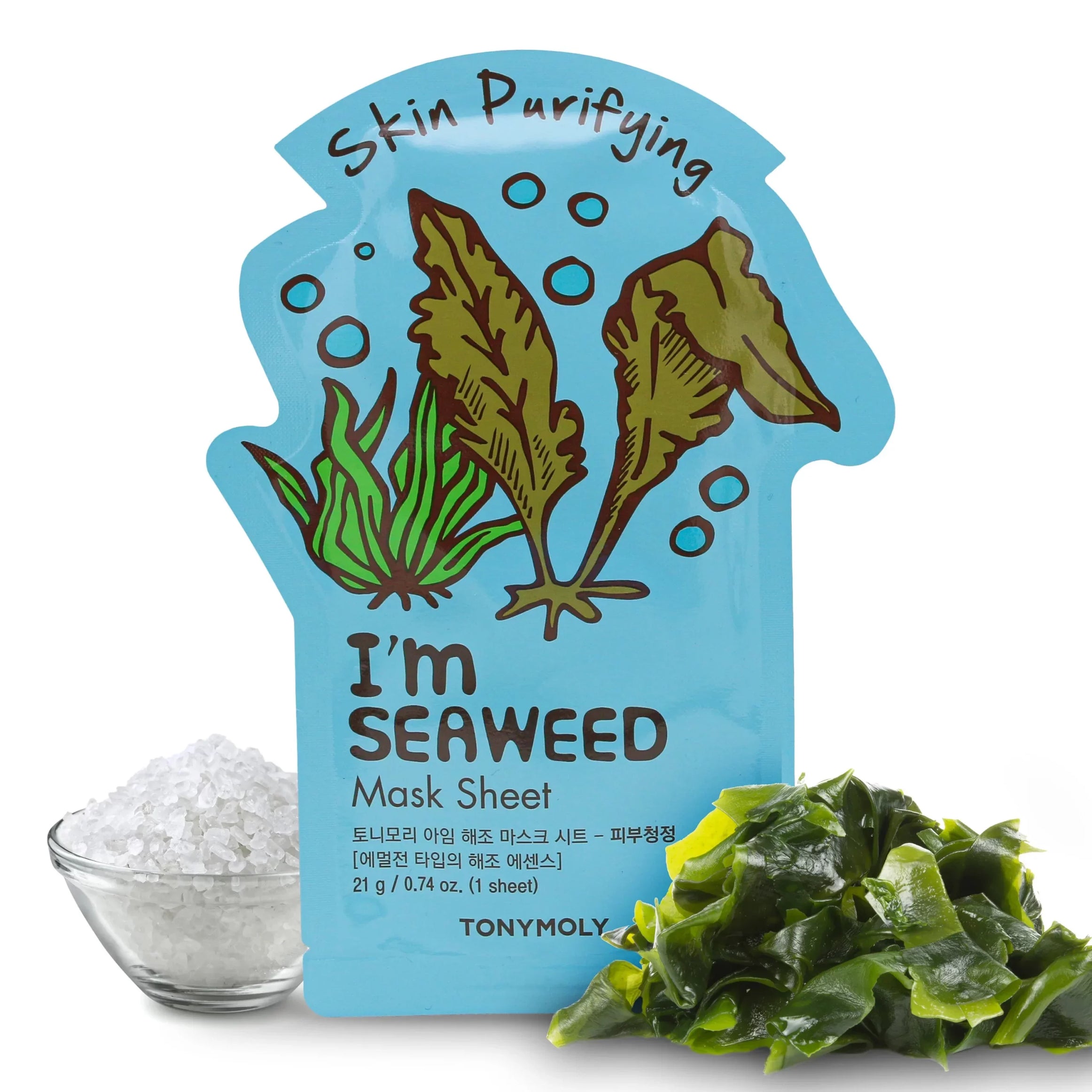 TONYMOLY I'm Seaweed Sheet Mask for hydration and soothing