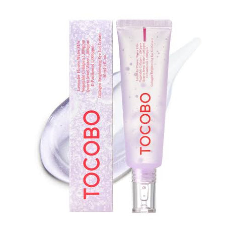 "Tocobo eye cream, brightening eye cream, collagen eye cream, anti-aging eye gel, under-eye care, collagen brightening"