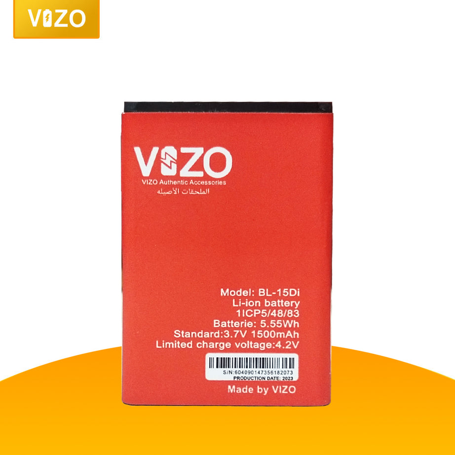 New Vizo Itel BL-15DI Battery Replacement For Itel with 1500mAh Capacity-RED