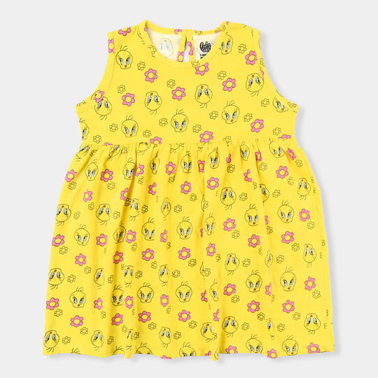 , Cotton terry frock, girls cotton frock