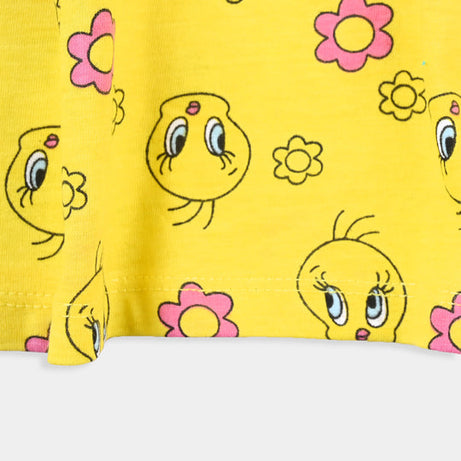 , Cotton terry frock, girls cotton frock