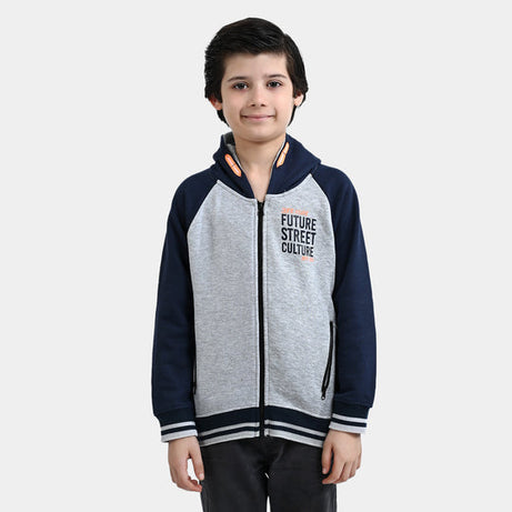 Boys Fleece Knitted Jacket Skate-H.Grey | Free Shipping