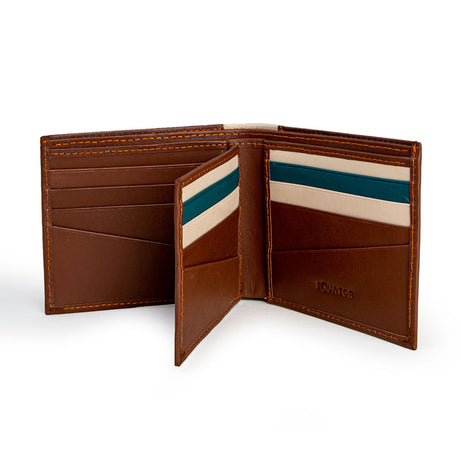 , Equator Stores brown wallet, elegant everyday style