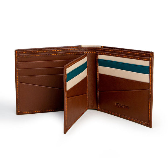 , Equator Stores brown wallet, elegant everyday style