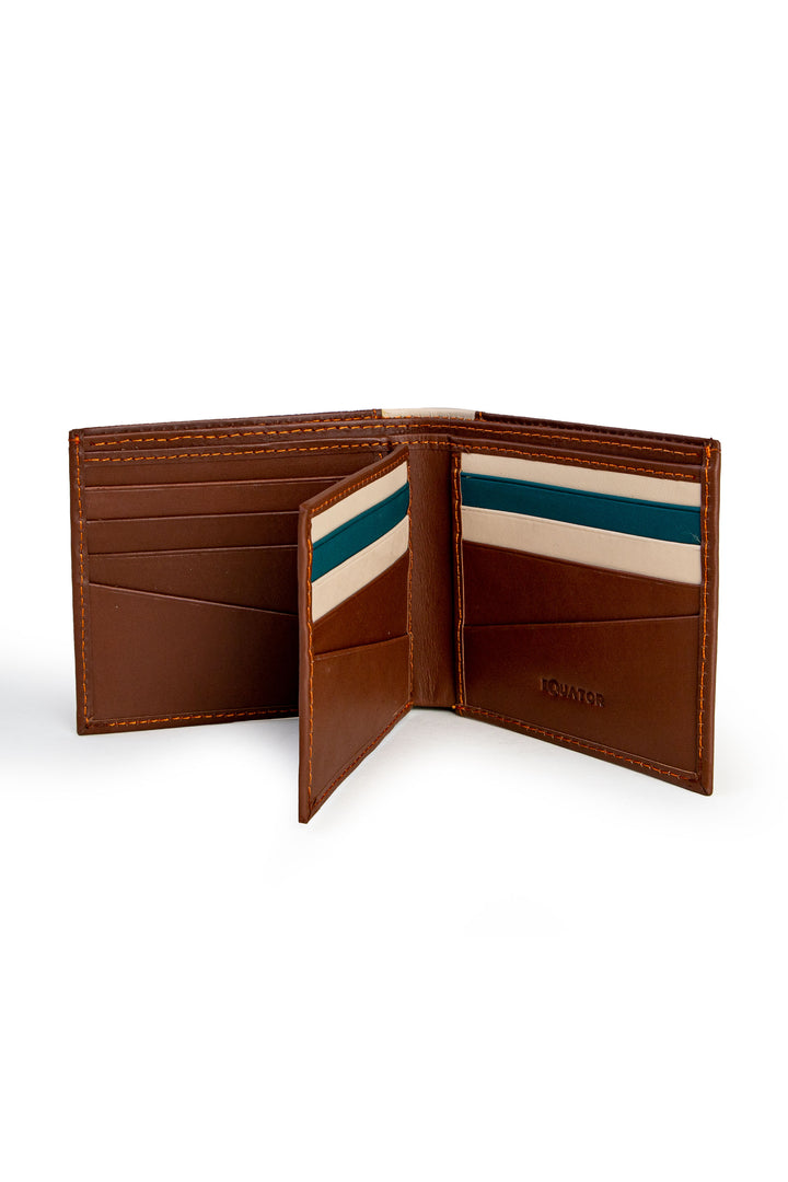 , Equator Stores brown wallet, elegant everyday style