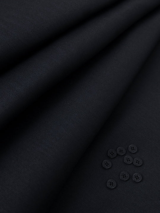 Luxurious Black Blended Men Unstitched Fabric