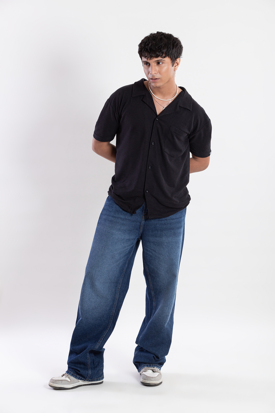 Embrace Comfort and Style with Emir Dark Indigo Relaxed Fit Jeans - Superior Denimwear