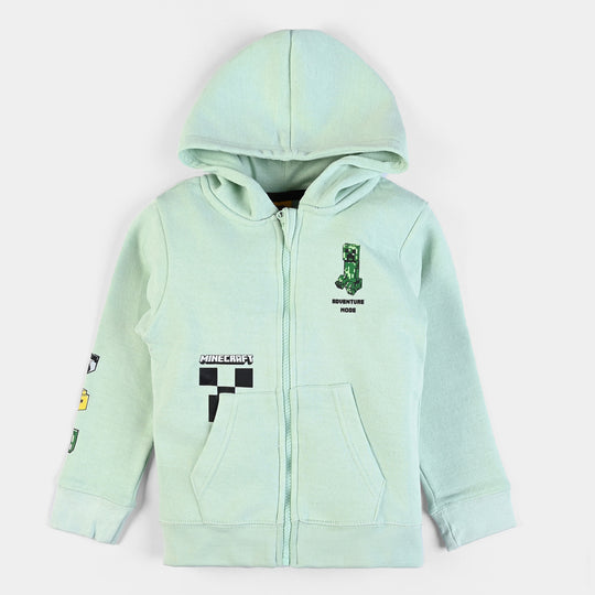 , Fleece hooded jacket, boys Minecraft jacket