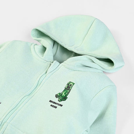 , Fleece hooded jacket, boys Minecraft jacket