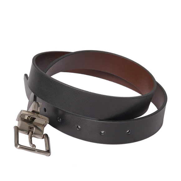 , Equator Stores leather belt, double sided design