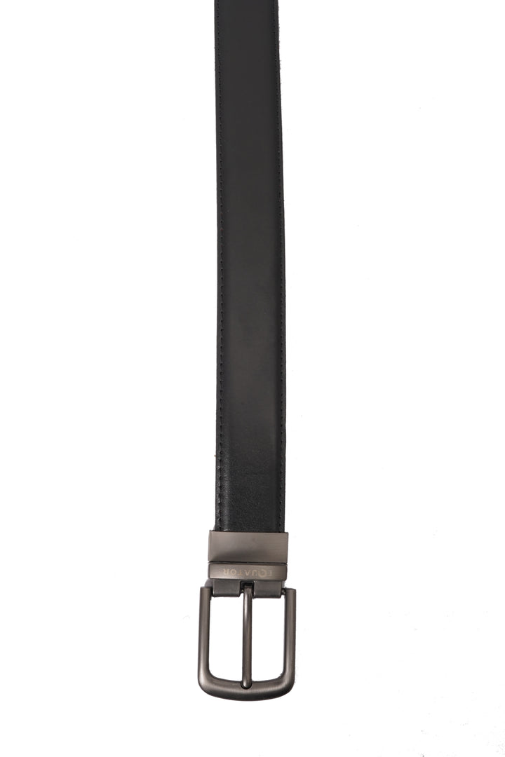 , Equator Stores contrast belt, black and brown design