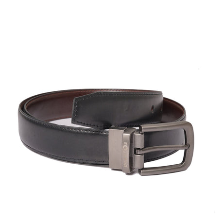 , Equator Stores contrast belt, black and brown design