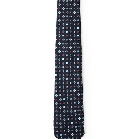 Black Floral Tie Loose - Sophisticated Accessory with Floral Design