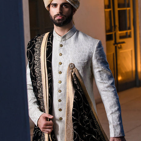 sherwani online, men's clothing, Plain Sherwani