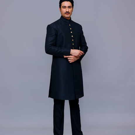 black sherwani, black sherwani for men, sherwani online