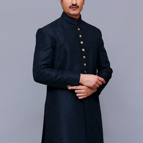 black sherwani, black sherwani for men, sherwani online