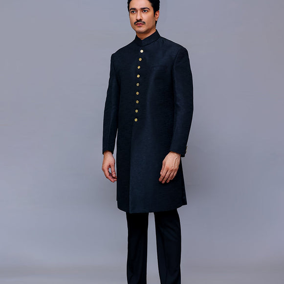 black sherwani, black sherwani for men, sherwani online