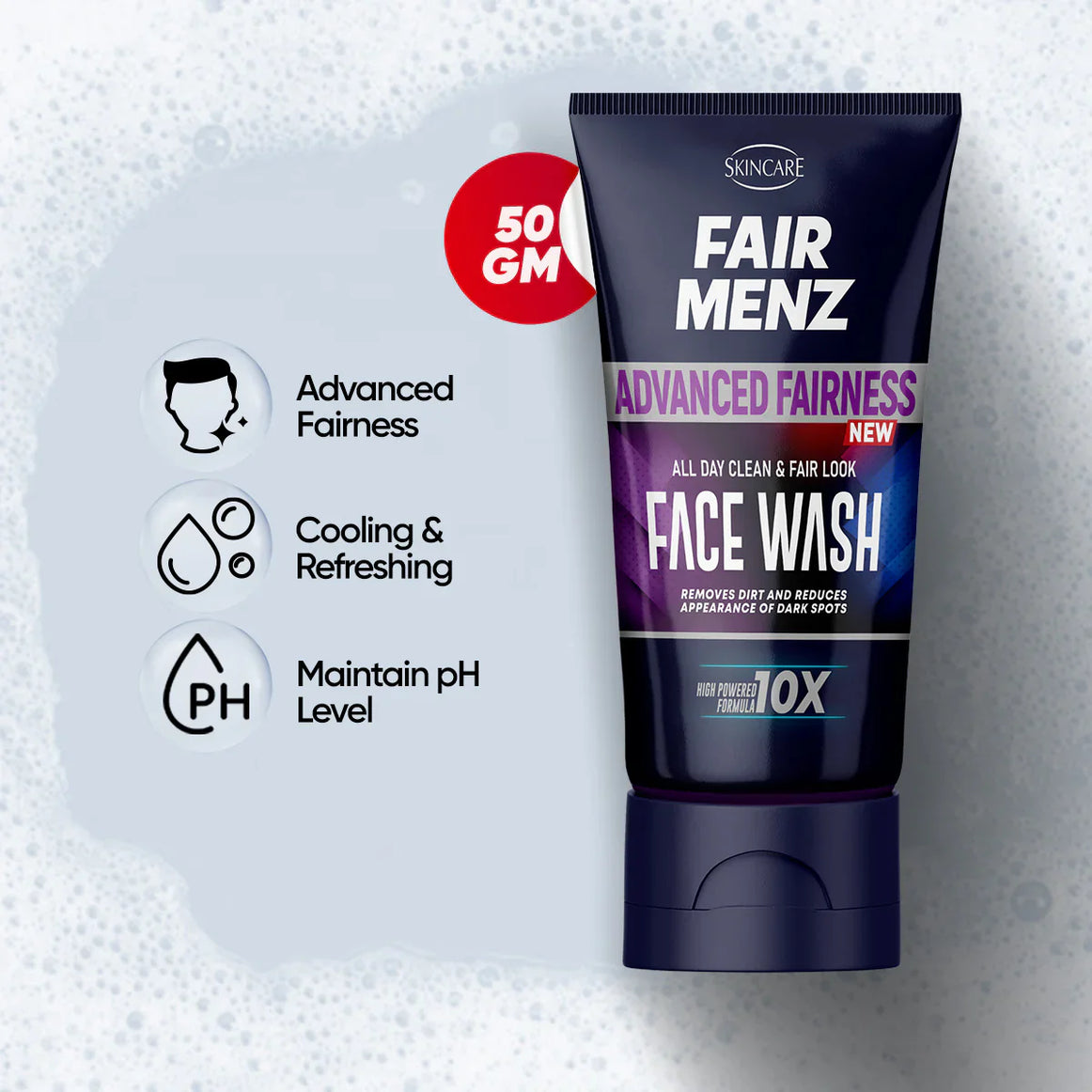 Fair Menz Advance Fairness Face Wash 10X Formula