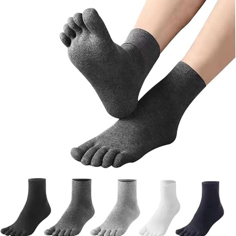 Five Finger White Socks for Men
