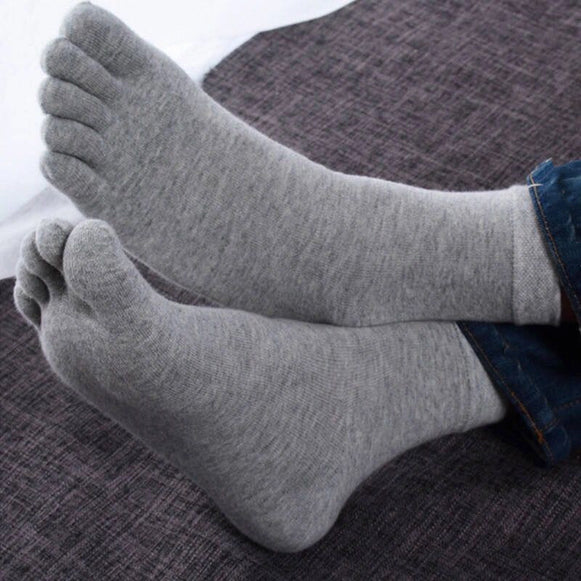 Five Finger Gray Socks for Men