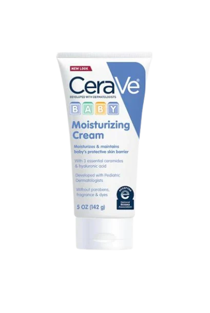 CeraVe Baby Moisturizing Cream with Hyaluronic Acid – Paraben, Sulfate, and Fragrance Free for Soft Skin