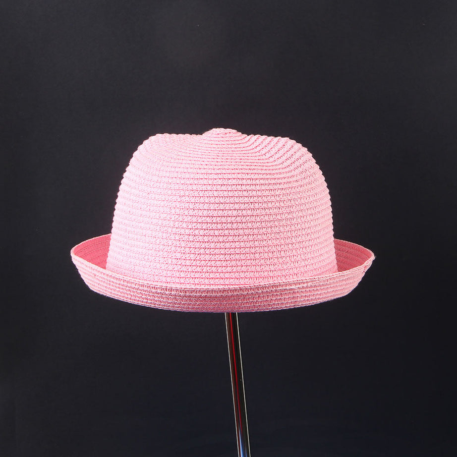 Stylish Extra-Quality Light Pink Cat Ear Style Sun Hat: Stay Cute and Protected