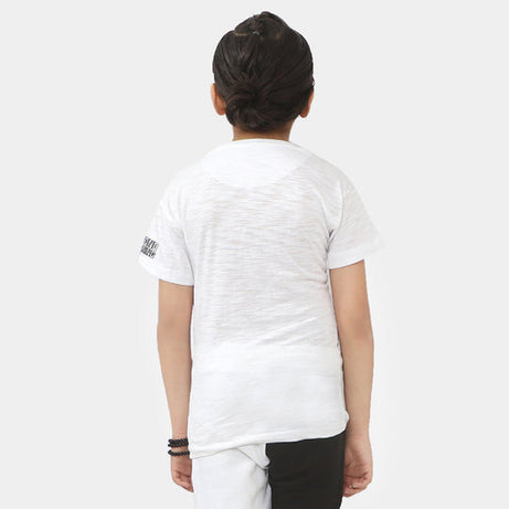 , Boys white character t-shirt, cotton t-shirt
