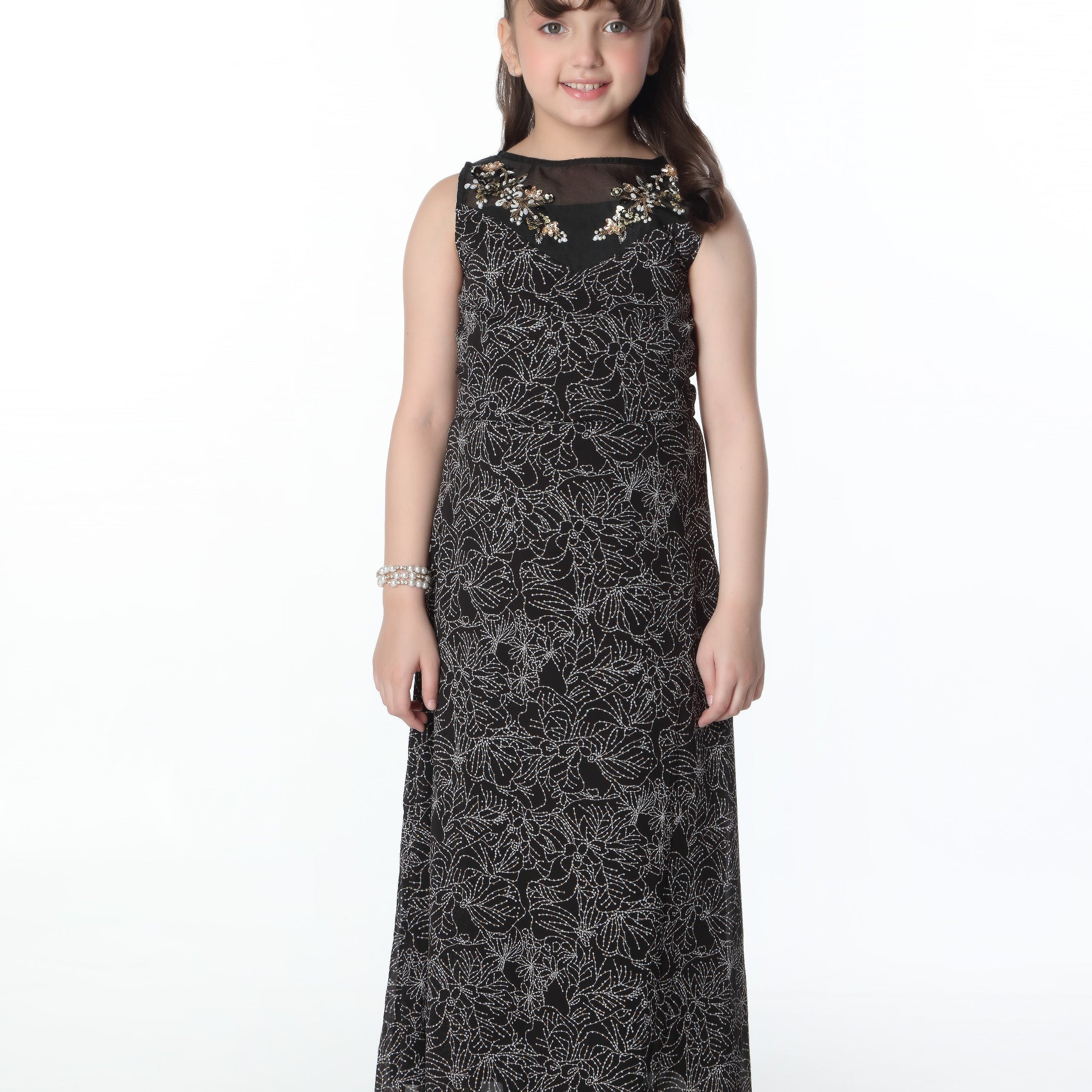 Fashionably Styled Girls Embellished Gown - Available Online Now!
