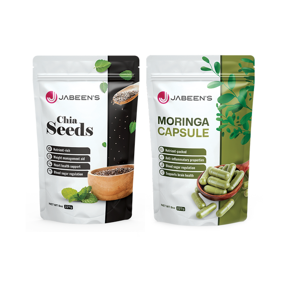Moringa Capsules & Chia Seeds 900g, Superfood Blend