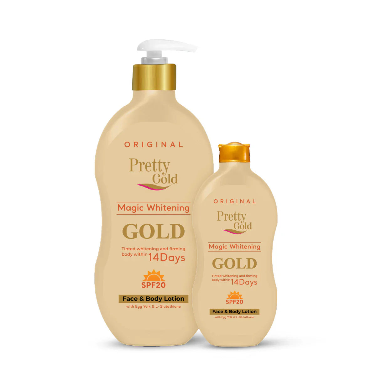 Pretty Gold Magic Whitening Face & Body Lotion for Glowing Skin