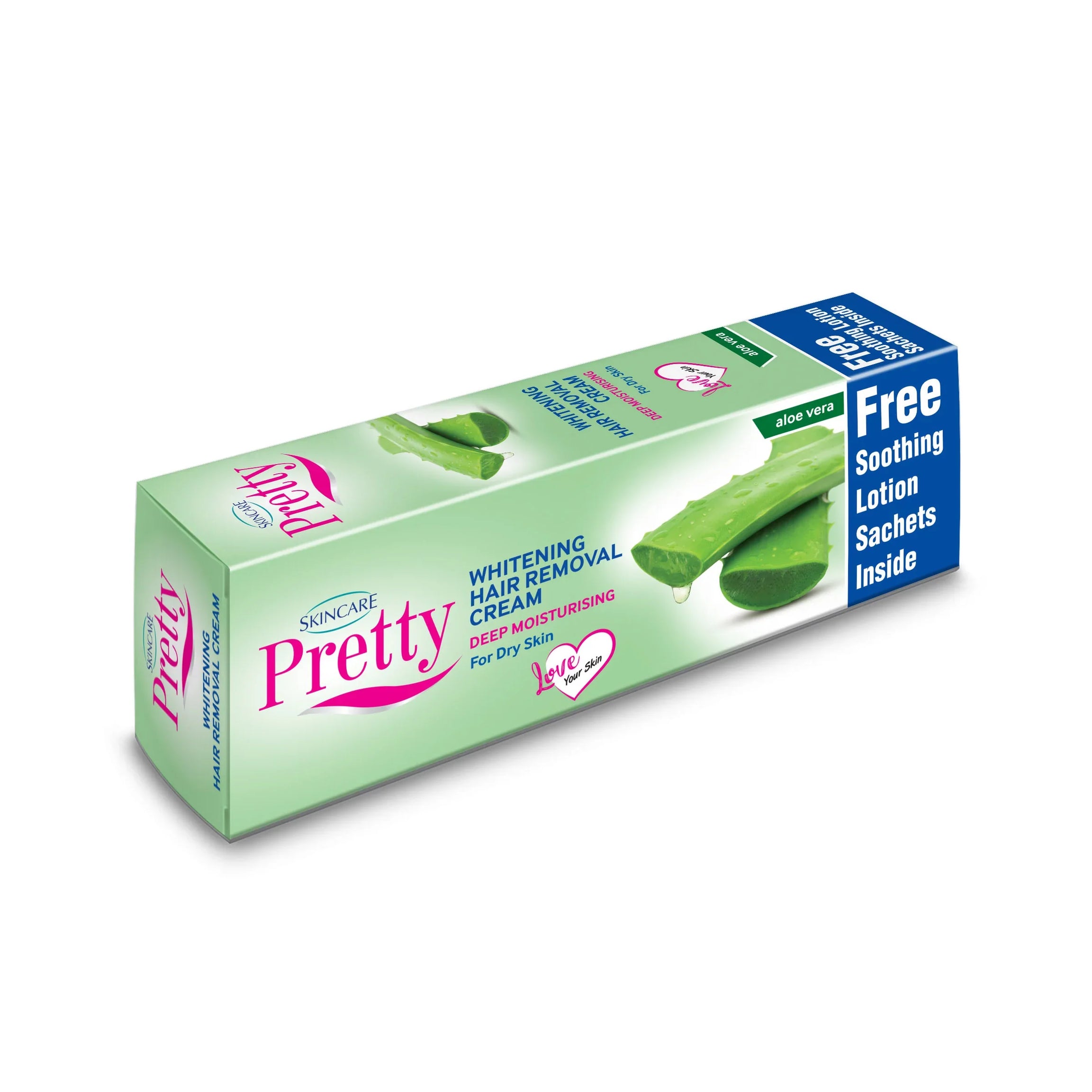 Pretty Hair Removal Cream – Aloe Vera Scent – 50gm for Smooth and Soft Skin