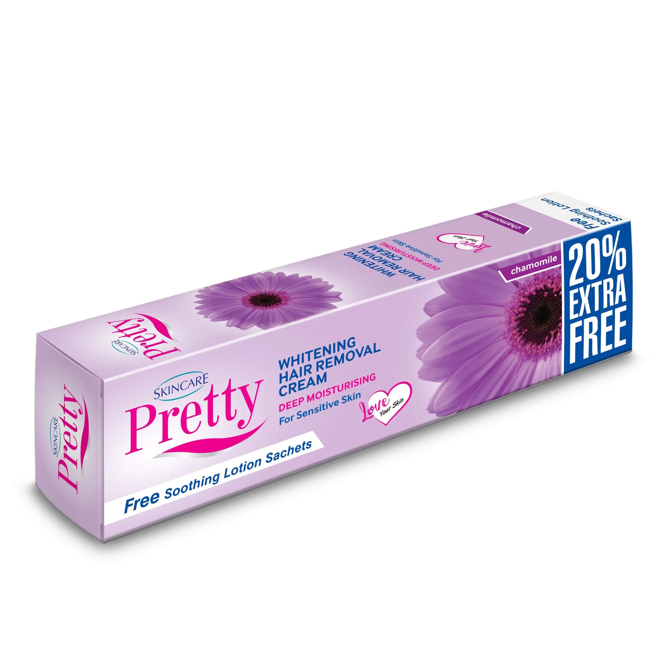 Pretty Hair Removal Cream Chamomile for Smooth & Sensitive Skin