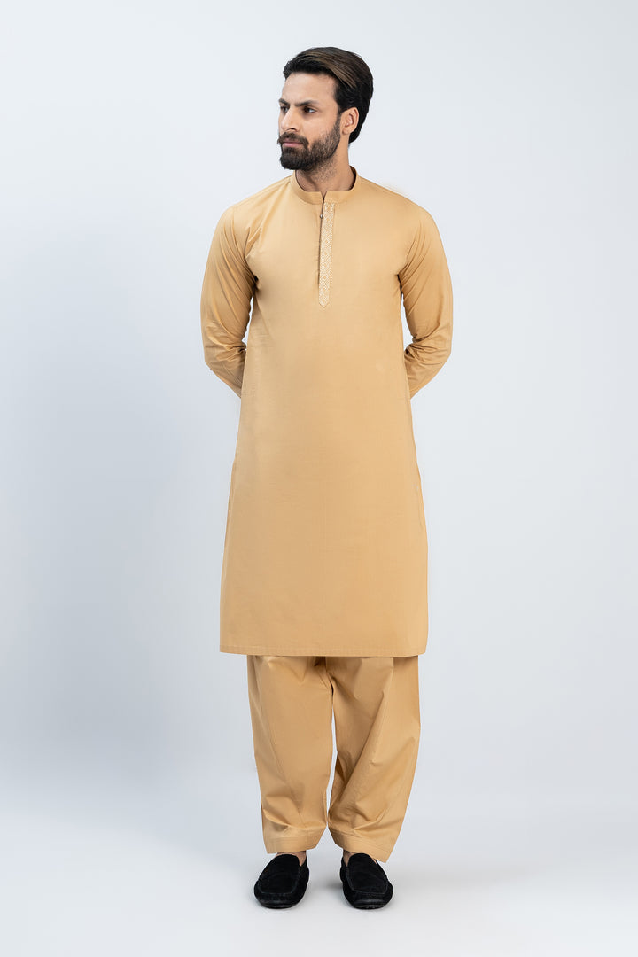 Gents Brown Kurta - Premium Quality Ethnic Ensemble for Men