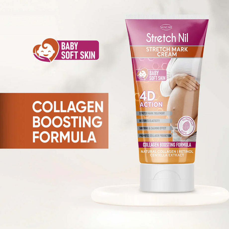 Stretch Nil Stretch Mark Cream – Helps to Reduce Stretch Marks and Improve Skin Elasticity