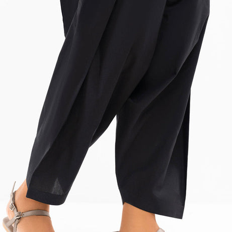 black pants, palazzo pants, Trousers