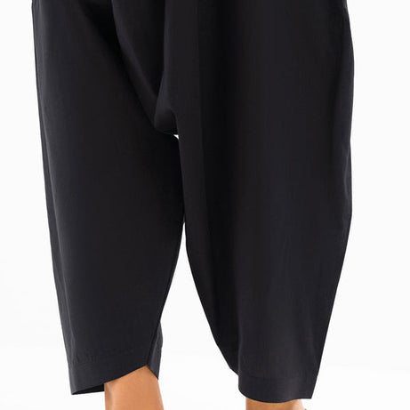 black pants, palazzo pants, Trousers