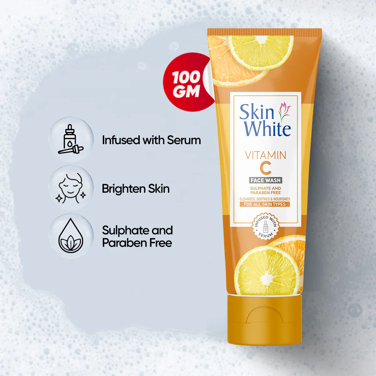 Vitamin C Face Wash (Sulphate & Paraben Free)