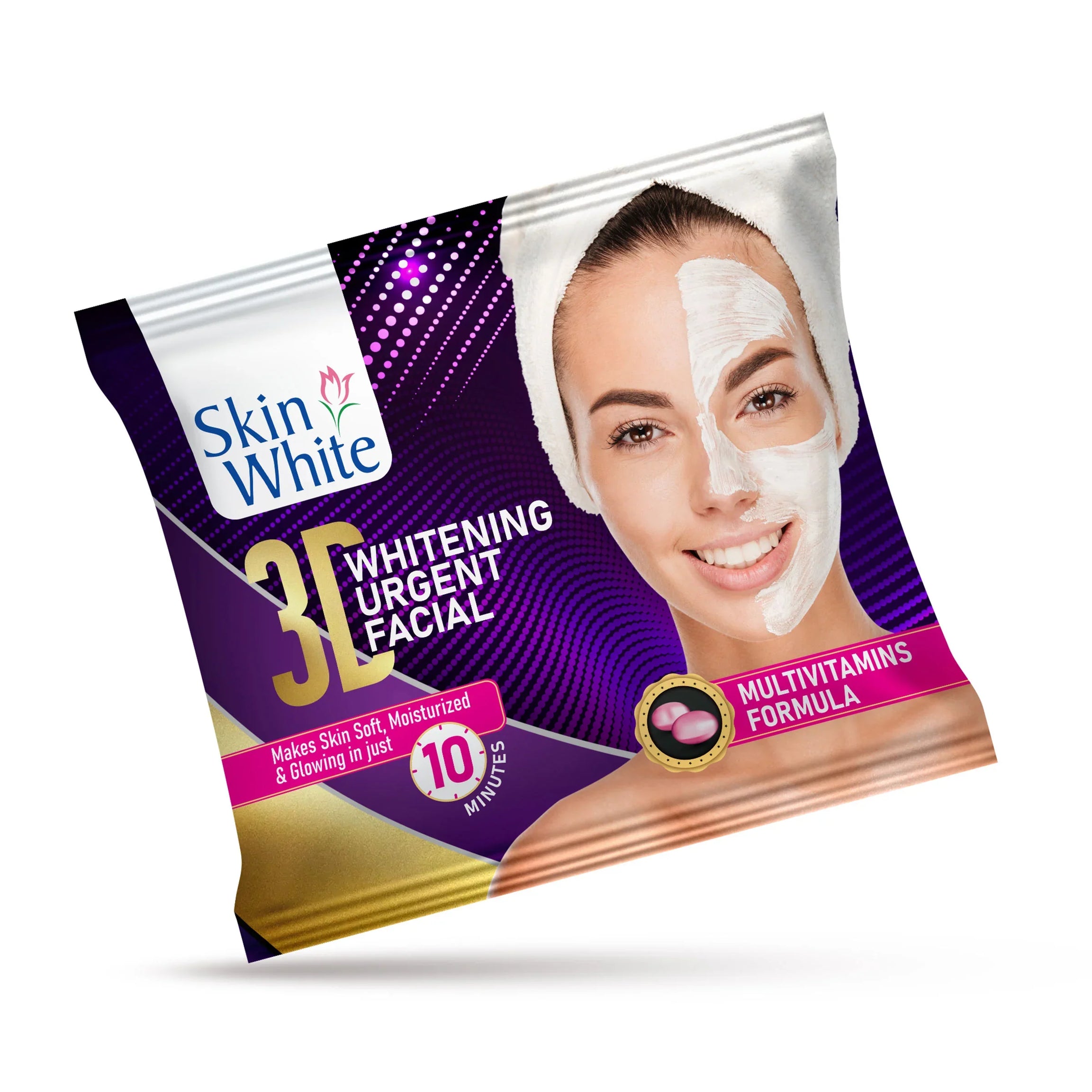 3D Urgent Facial Sachet – Instant Skin Care Mask for Rejuvenated and Radiant Skin