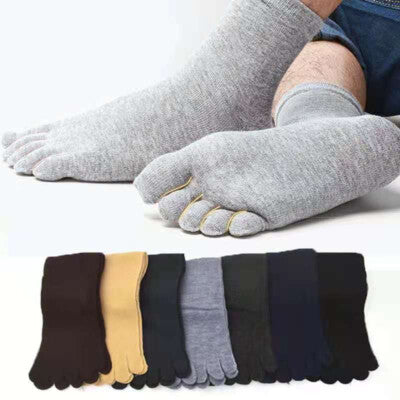 Five Finger White Socks for Men